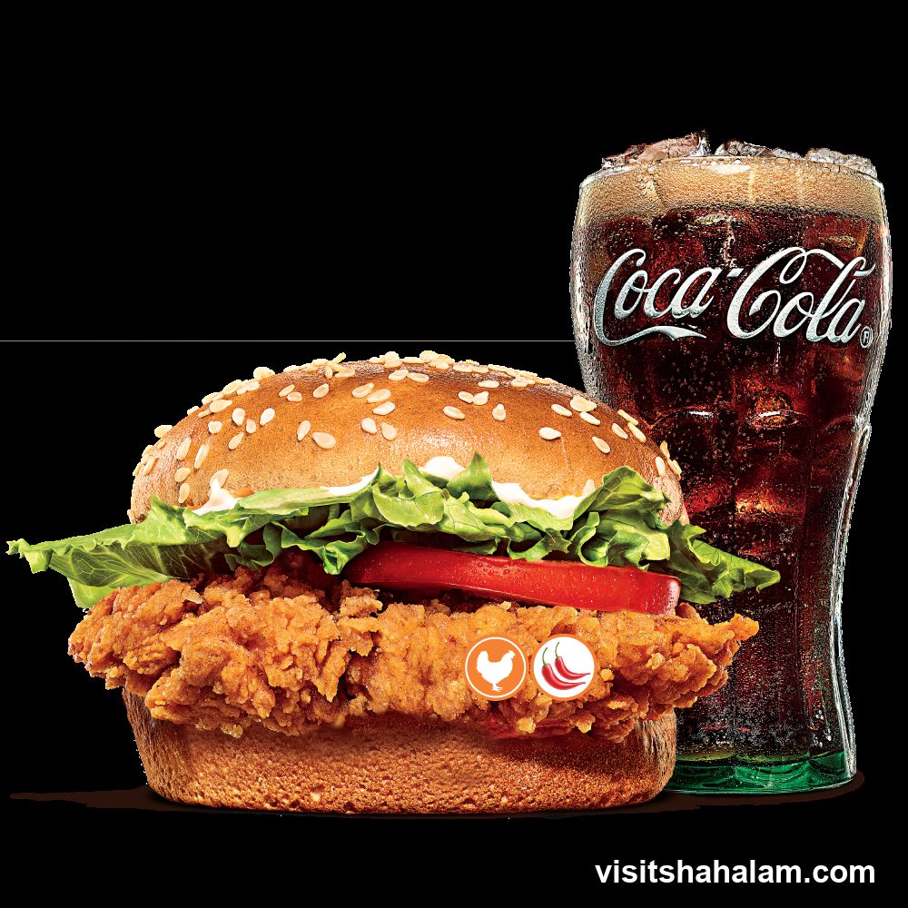 Coca-Cola and Chicken Burger