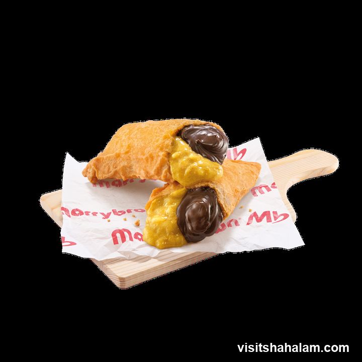 Fried Pastries with Chocolate and Custard