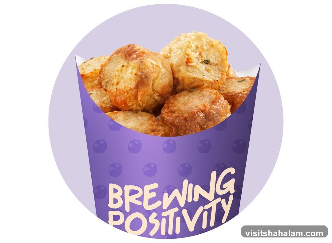 Fried Food in a Purple Container