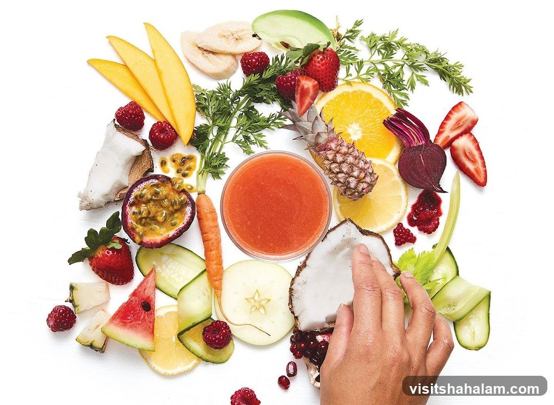 Fresh Ingredients and Juice