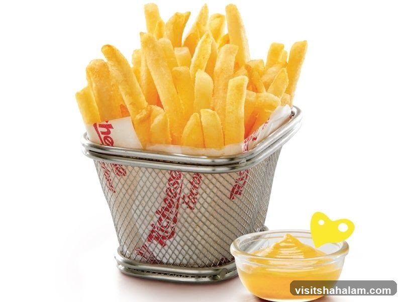 French Fries with Cheese Dip