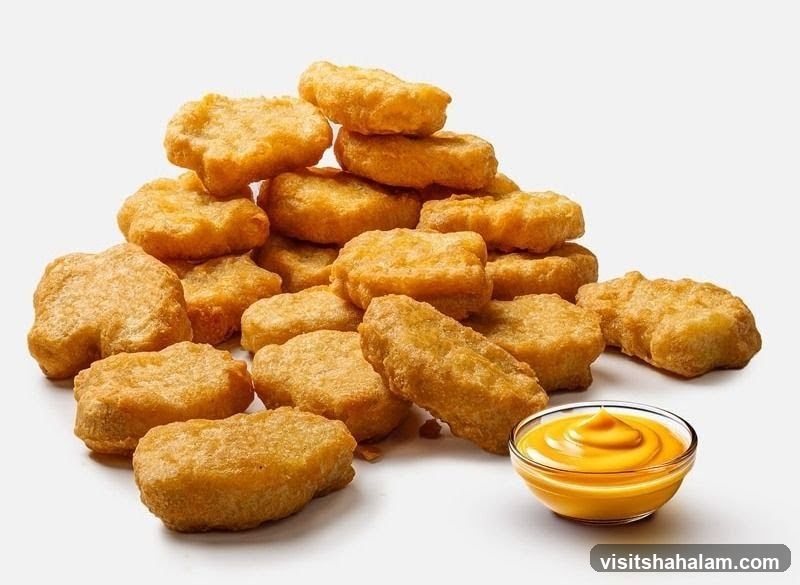Chicken Nuggets with Cheese Dip