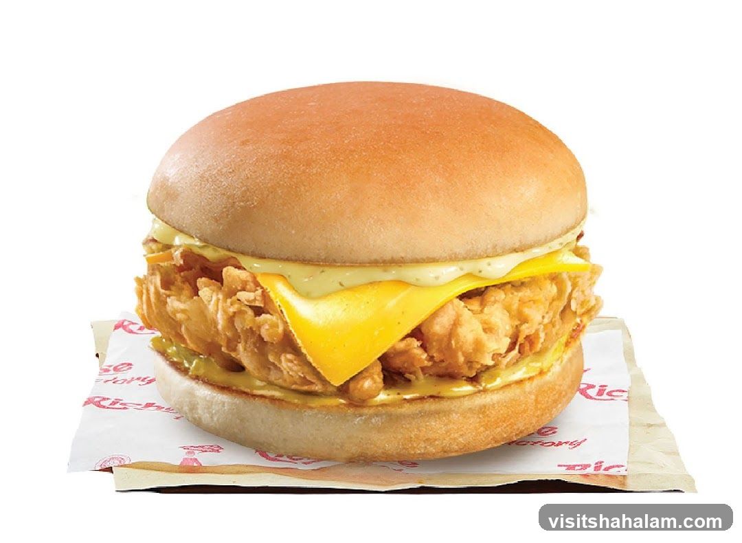 Crispy Chicken Burger with Cheese