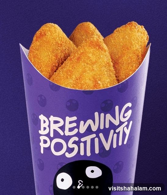 Fried Food in Purple Container