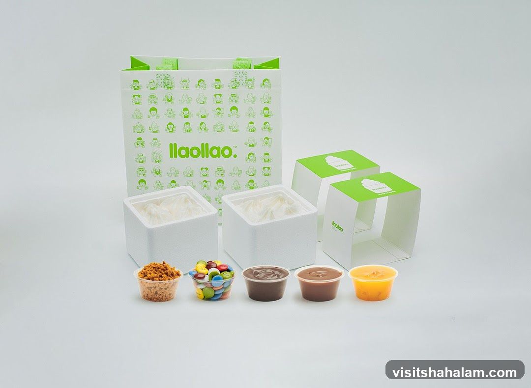 Llaollao Frozen Yogurt Takeaway Packaging