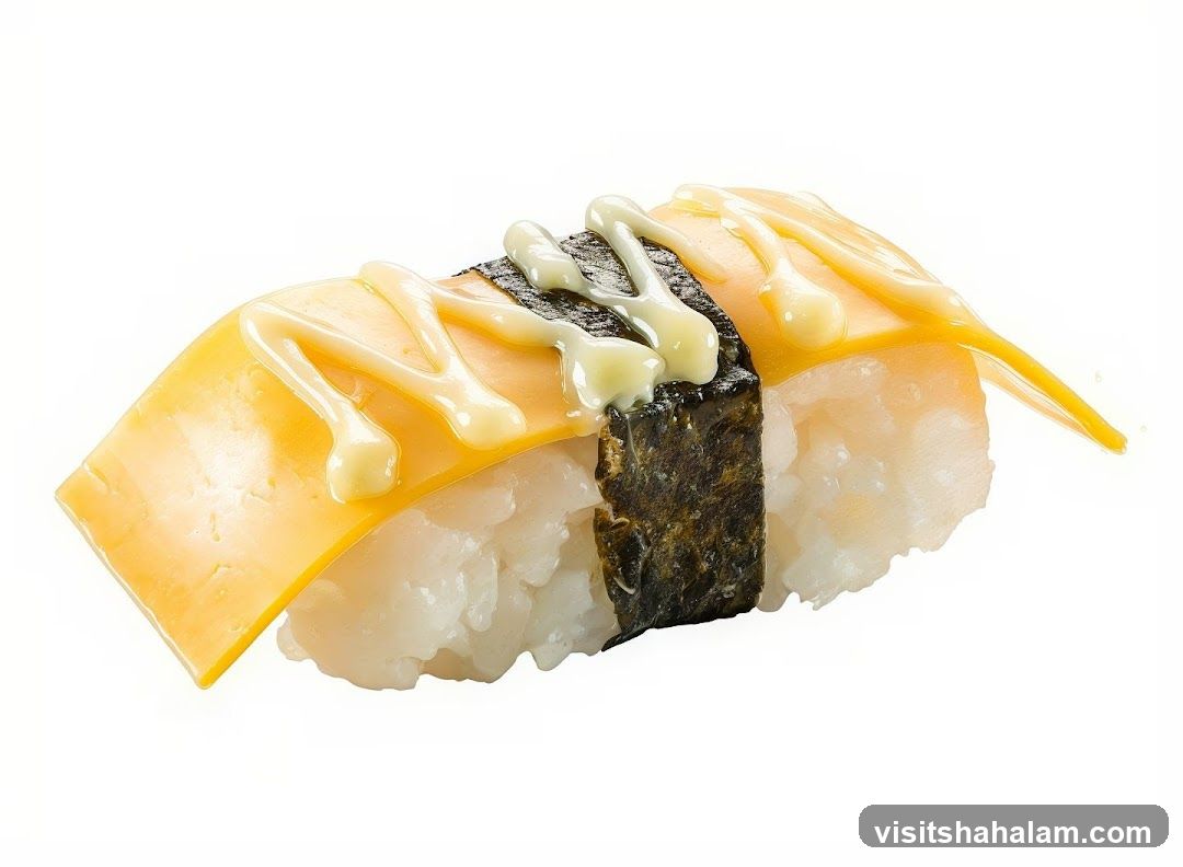 Sushi with Cheese and Mayonnaise