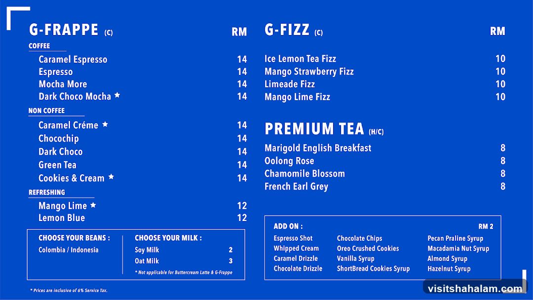 G-Frappe Menu