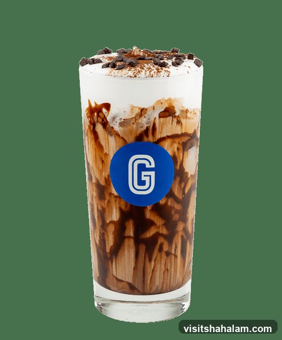 Chocolate drink with whipped cream and chocolate chips