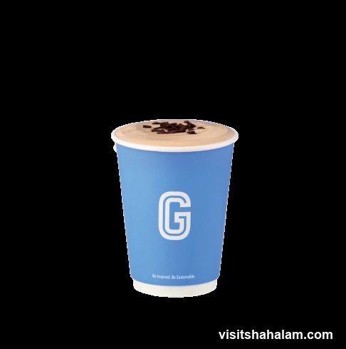 Coffee cup with chocolate shavings