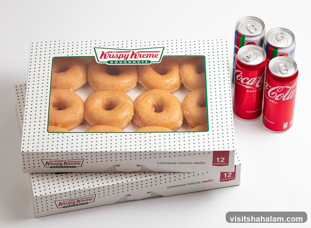 Krispy Kreme Doughnuts and Coca-Cola Cans