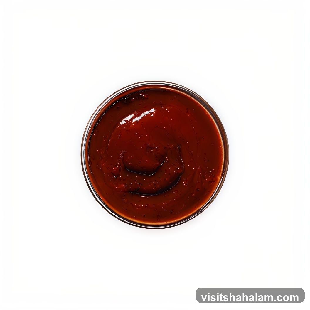 Sauce in a bowl