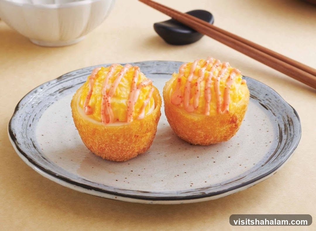 Fried Egg Cups with Pink Drizzle