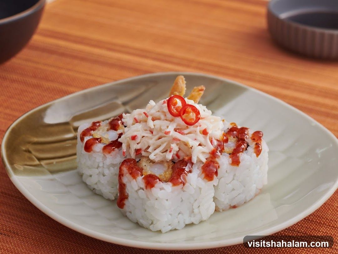 Sushi Rolls with Crab and Chili