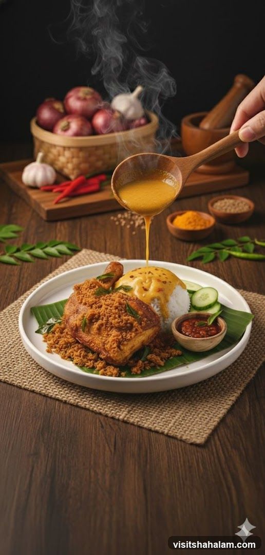 Steaming Chicken and Rice Dish