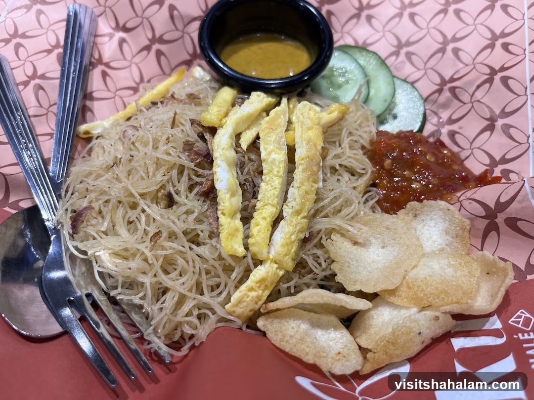 Noodle Dish with Condiments