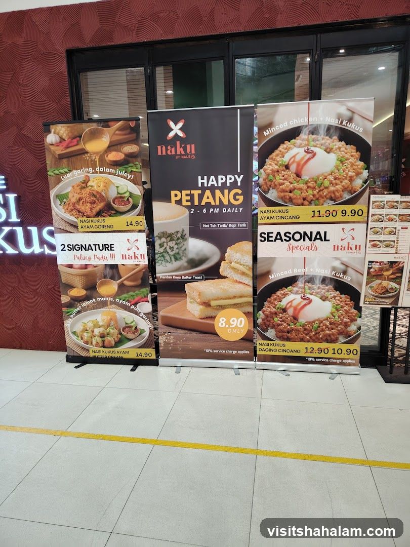 Promotional banners for Naku by Nale