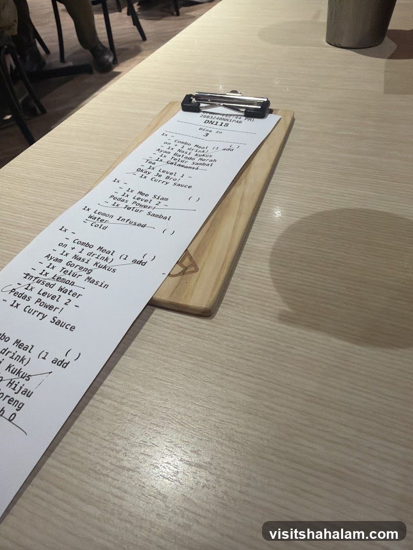 Order Slip
