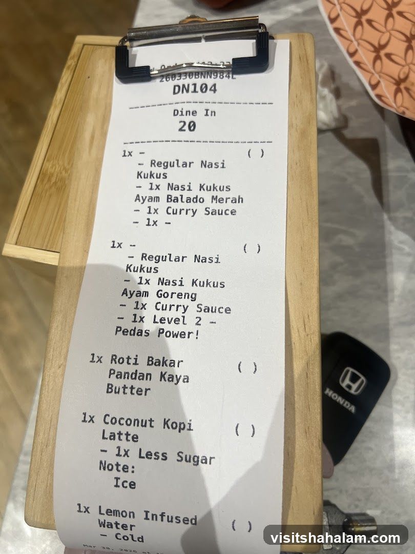 Order Slip