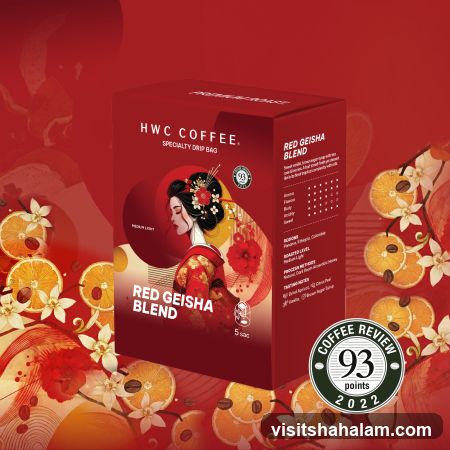HWC Coffee Red Geisha Blend Drip Bag Packaging