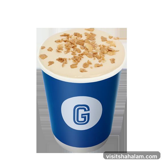 Creamy Drink with Cereal Topping