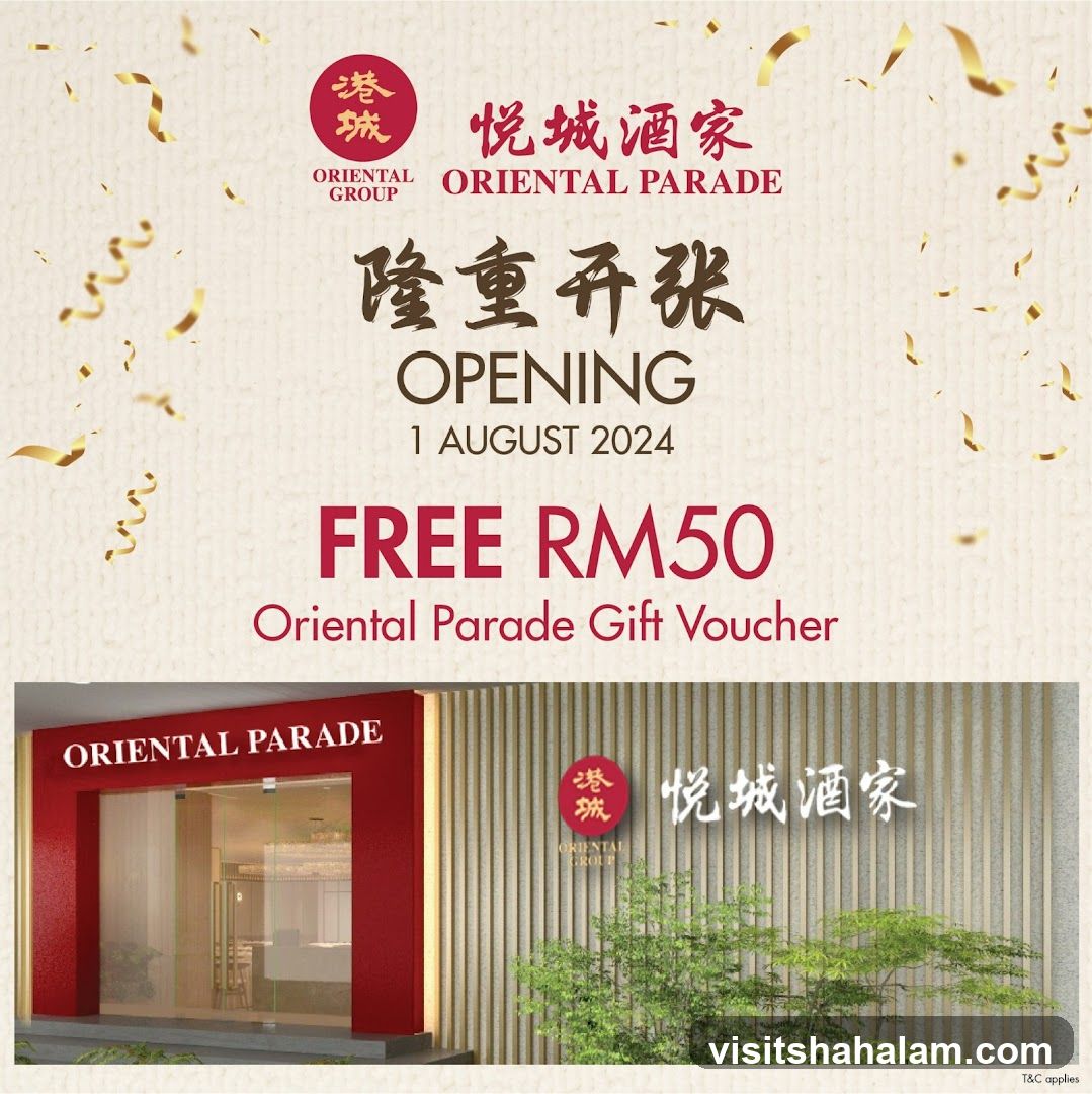 Oriental Parade Opening Promotion