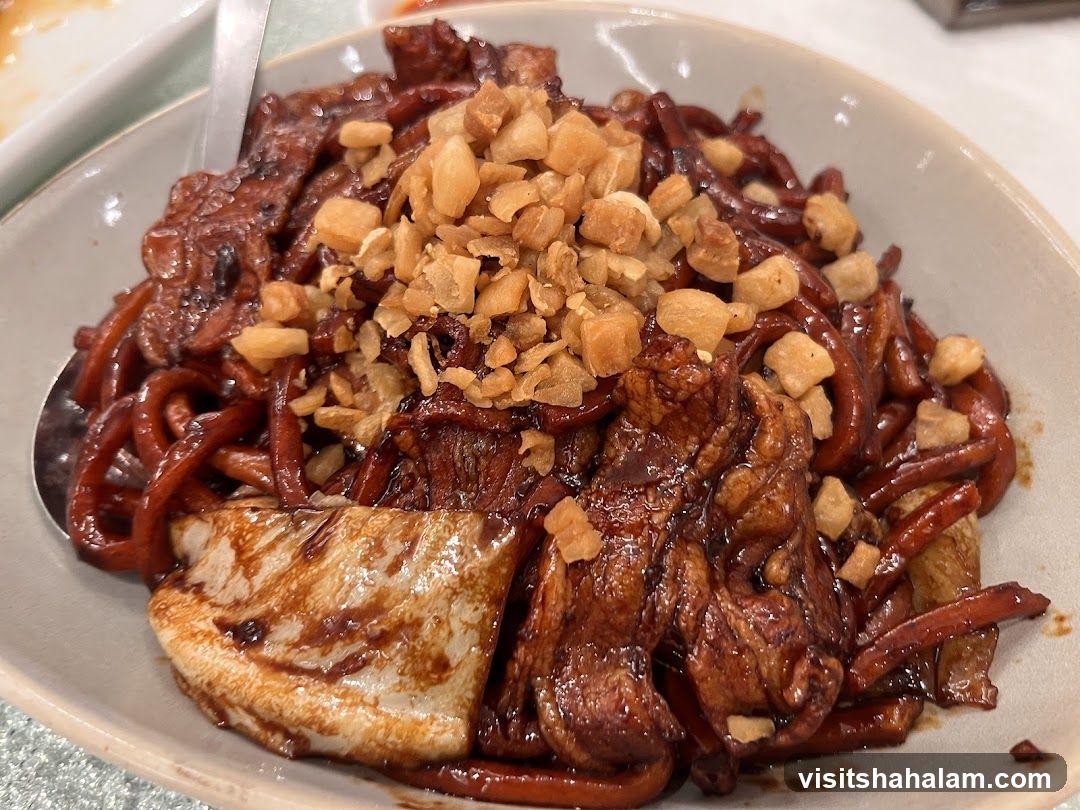 Noodles with Meat and Crispy Toppings