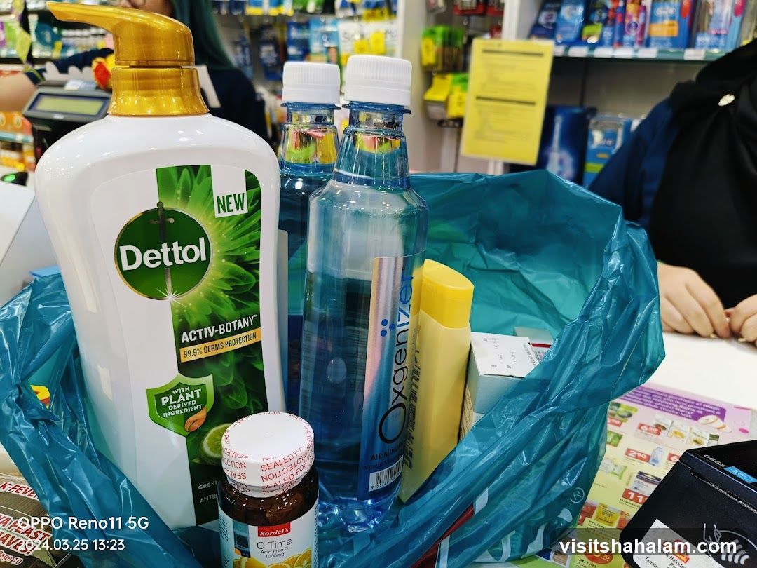 Shopping Bag with Health and Hygiene Products