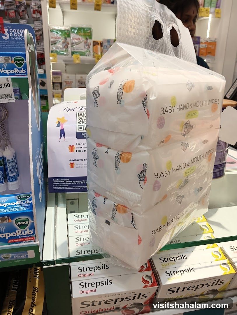 Baby Wipes and Strepsils