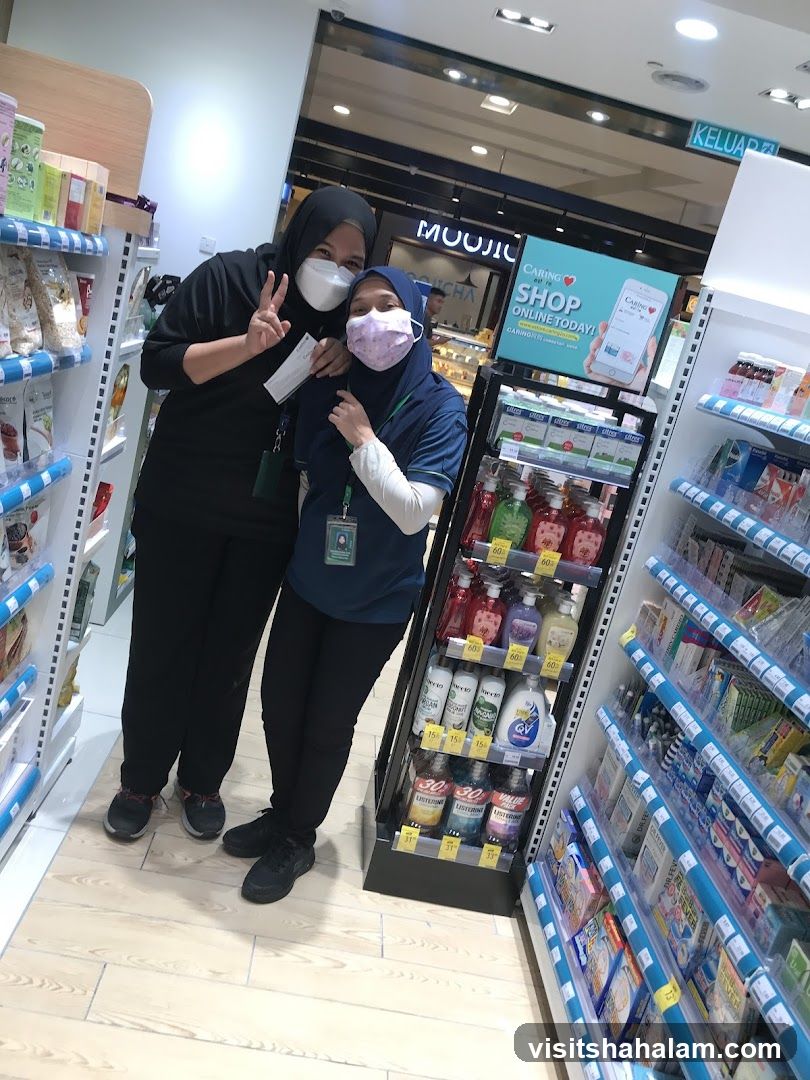 Two women in a store