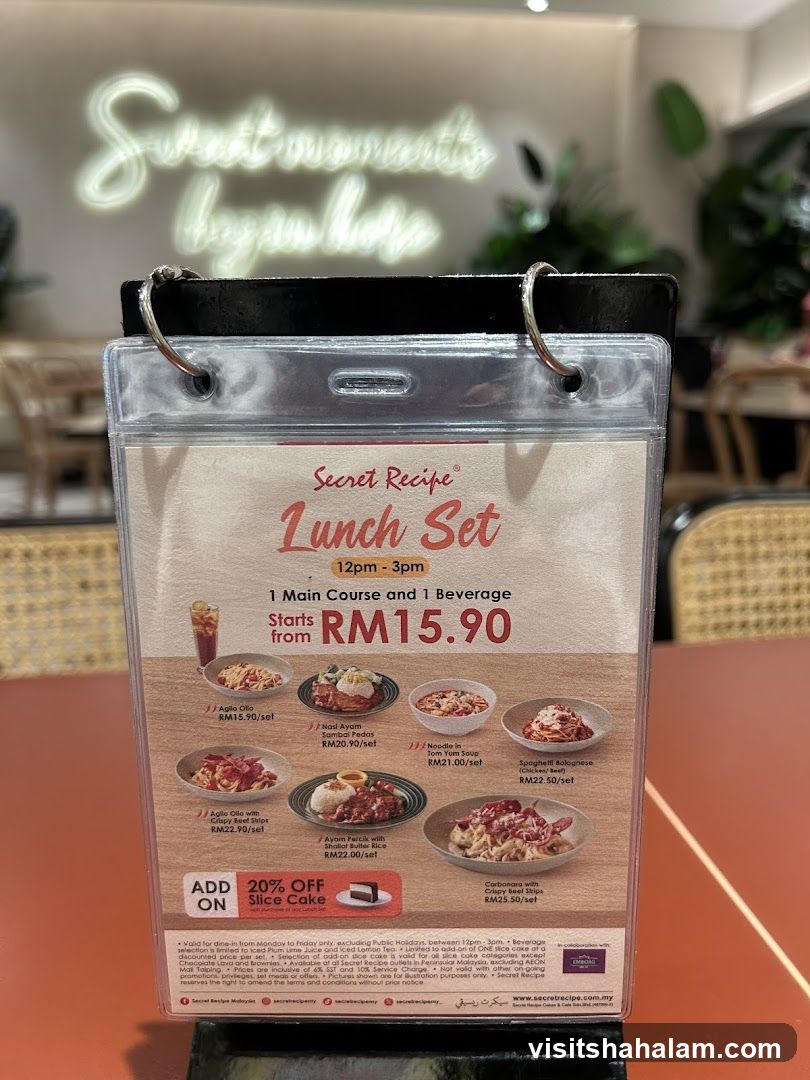 Secret Recipe Lunch Set