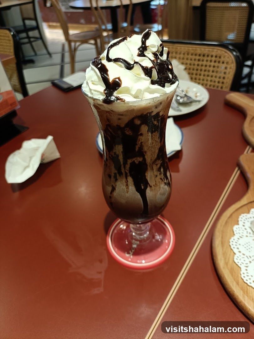 Chocolate Frappe with Whipped Cream