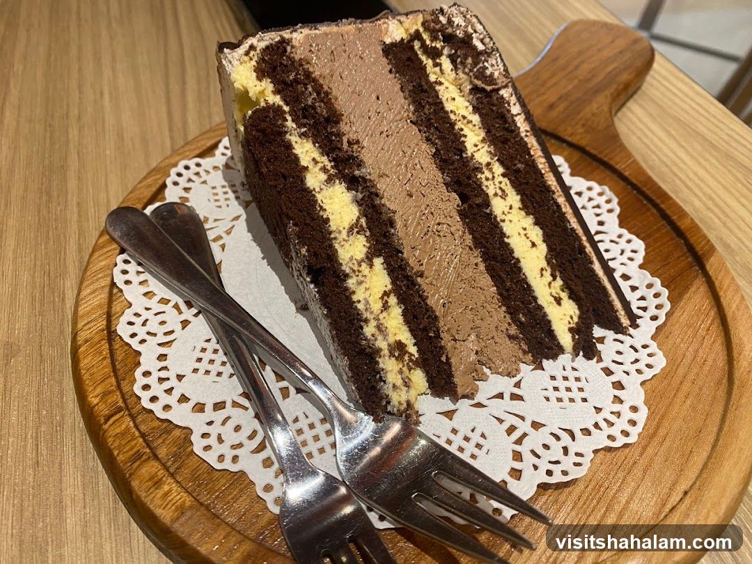 Chocolate Layer Cake Slice