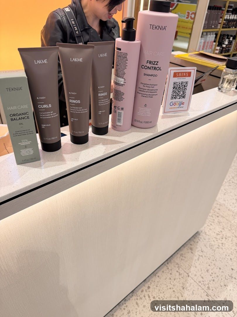 Hair Care Products Display