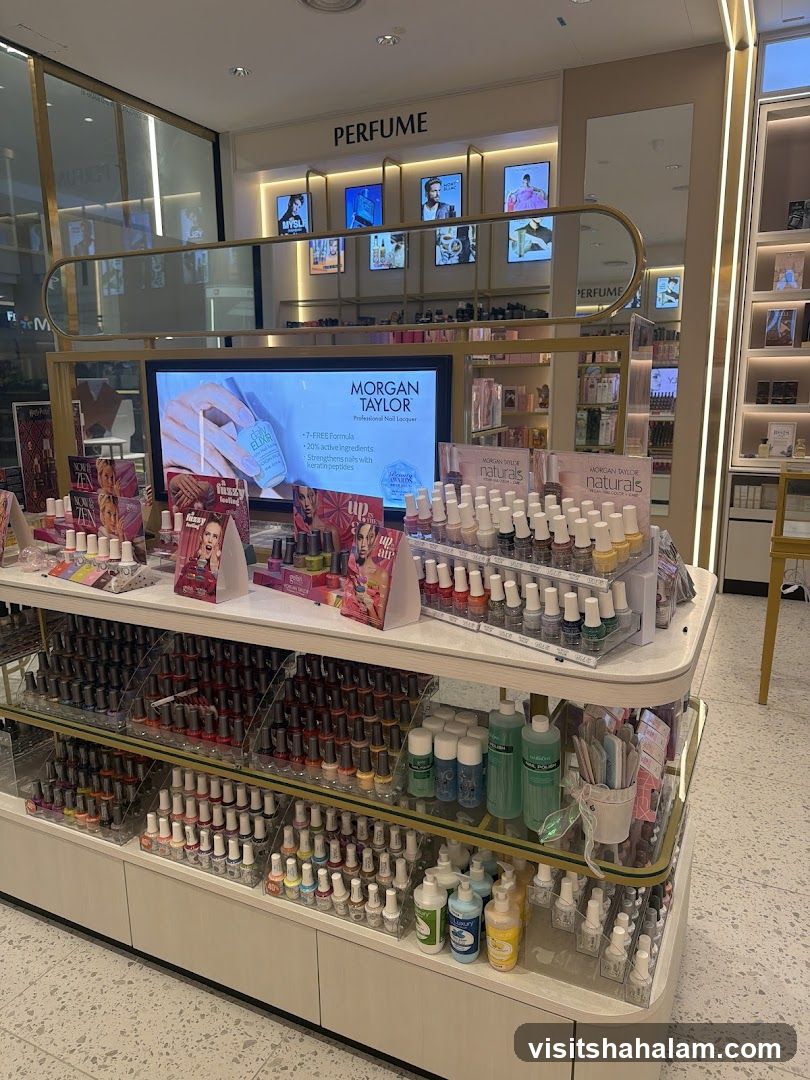 Nail Polish and Perfume Display