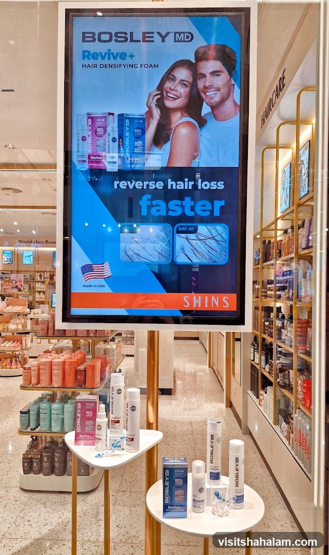 Bosley MD Hair Care Display