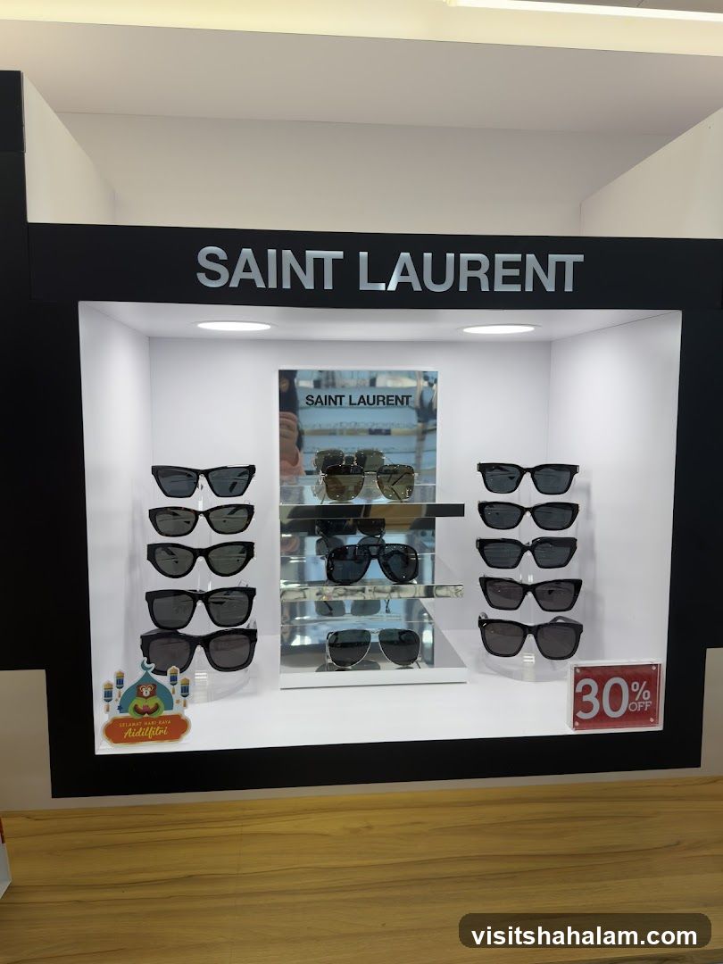 Saint Laurent Sunglasses Display
