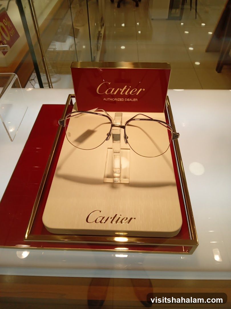 Cartier Eyeglasses Display