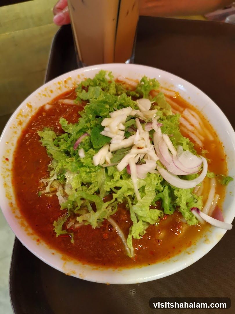 Laksa and Iced Tea