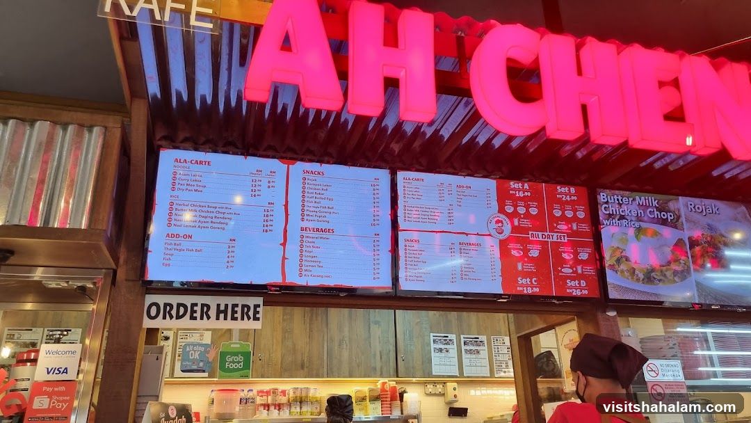AH CHEN Menu