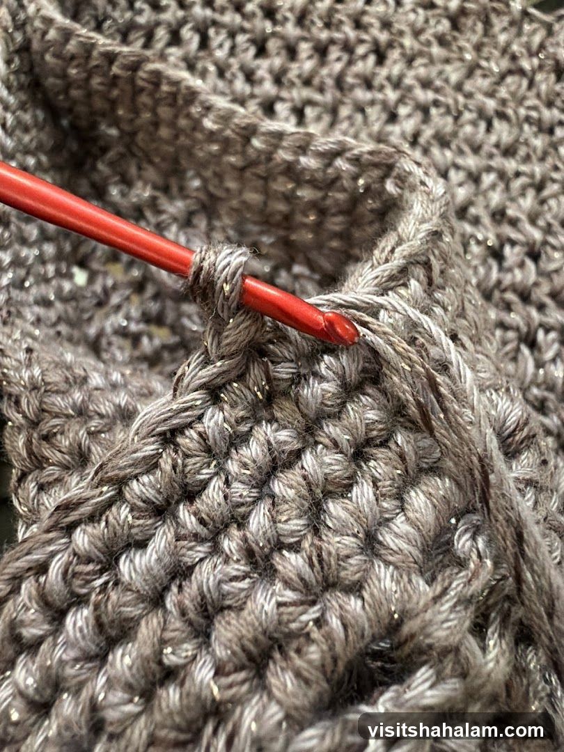 Crocheting with Metallic Yarn