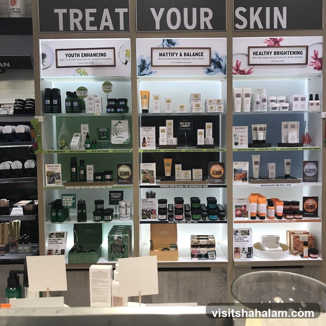 Skincare Products Display