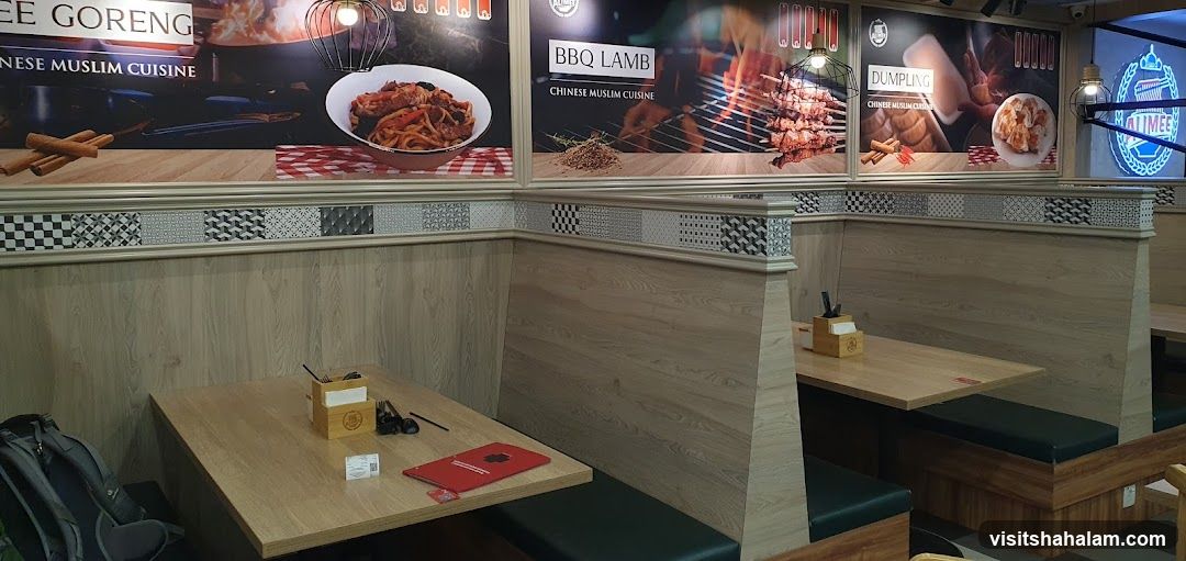Restaurant Interior with Food Displays