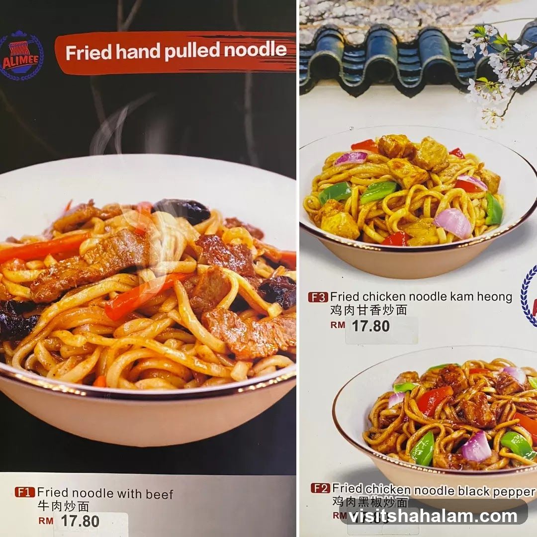 Fried hand pulled noodle
