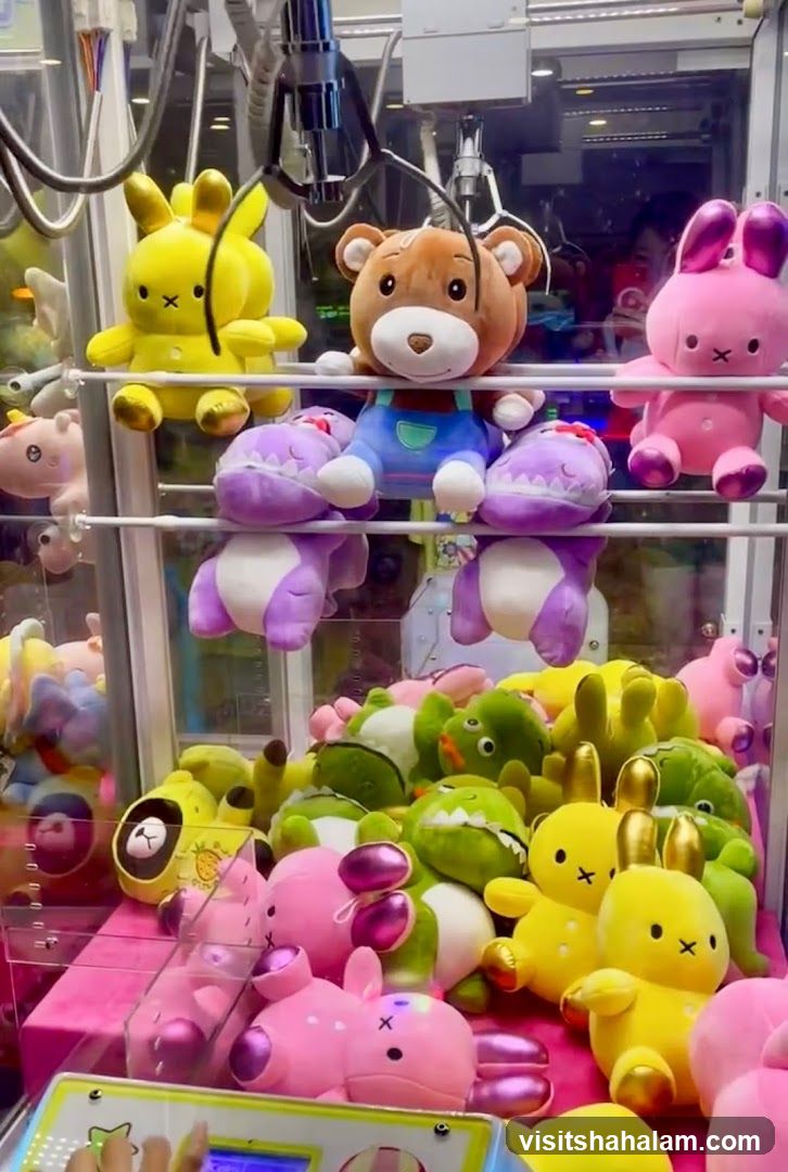 Claw Machine with Plush Toys