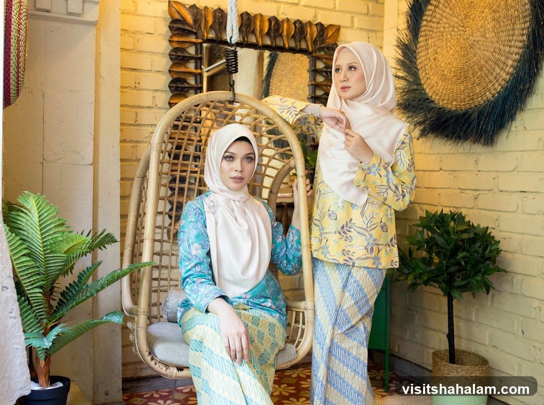 Two women in traditional attire