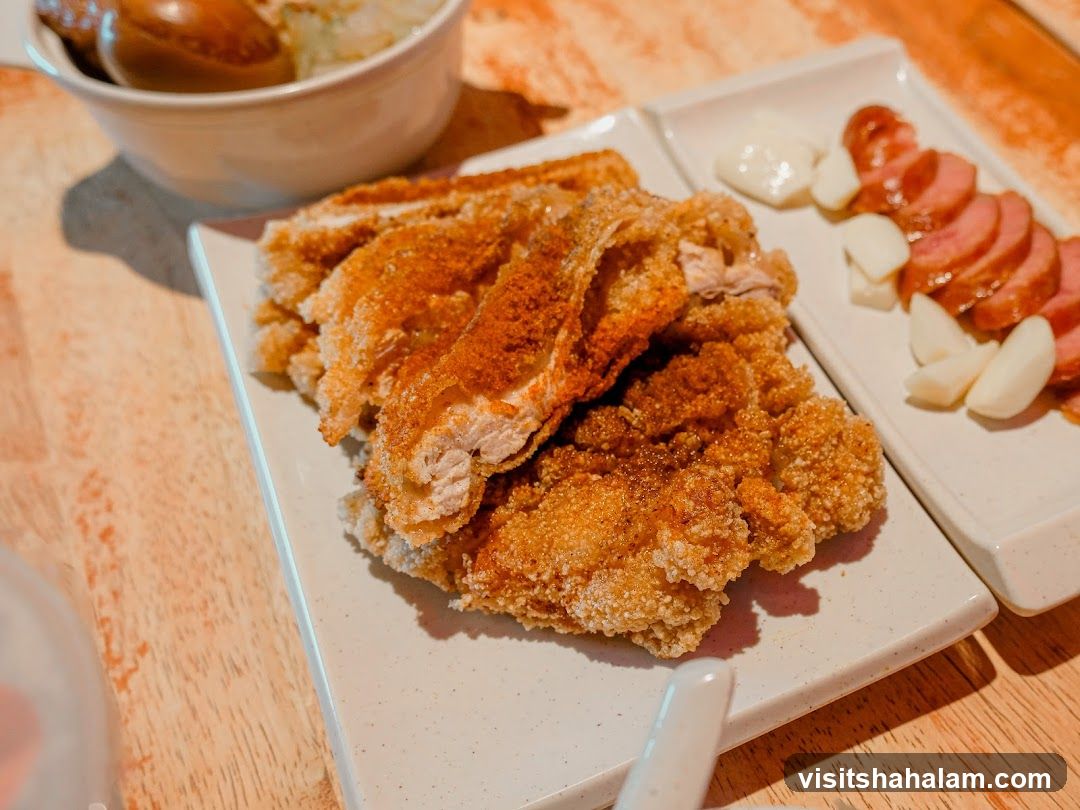 Fried Chicken and Sausage