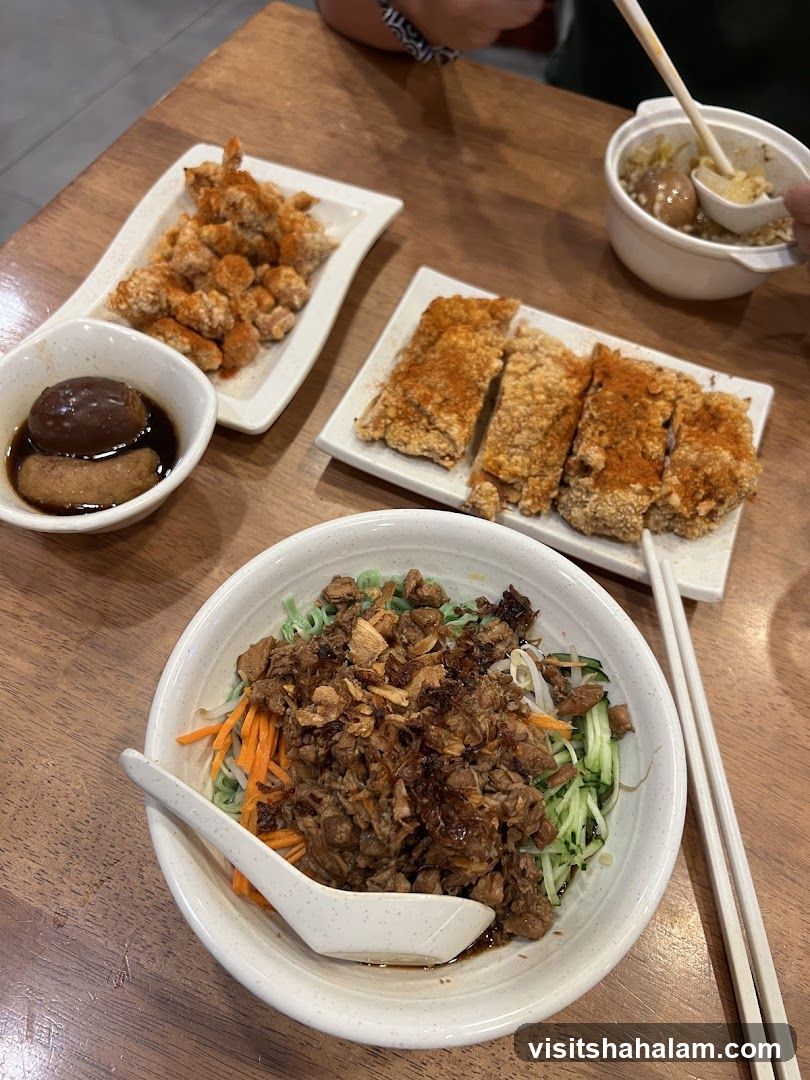 Taiwanese Fried Chicken and Noodles
