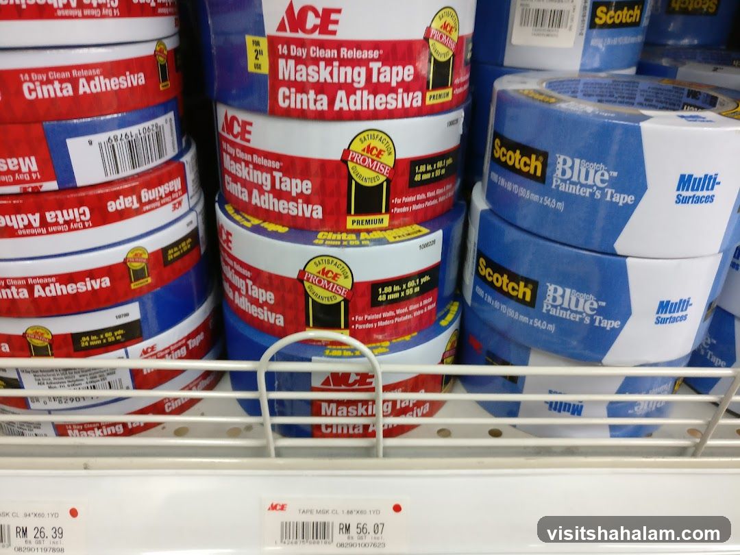 Rolls of Masking and Painter's Tape