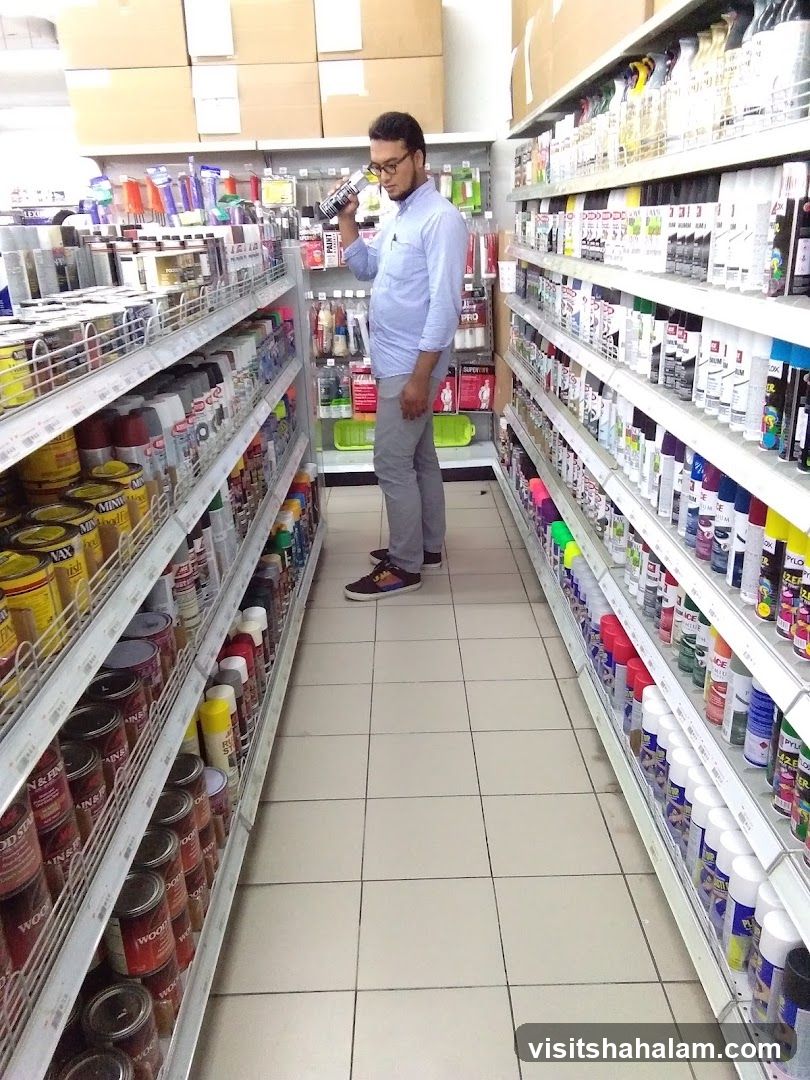 Man browsing shelves in a store