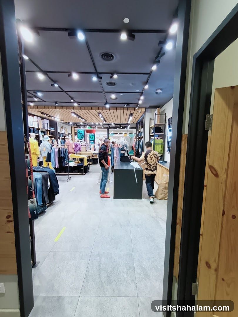 Clothing store interior